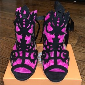 Marchesa Jessica Sandals black suede 40